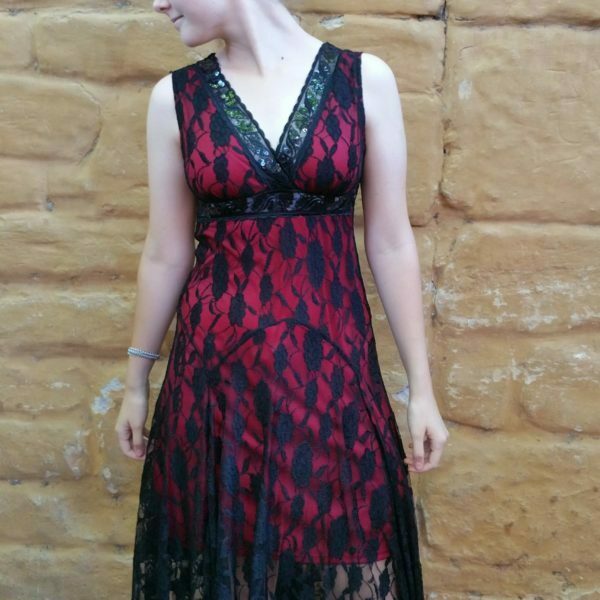 Lace Dress - Red